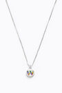 Letter W short silver necklace Letter W short silver necklace
