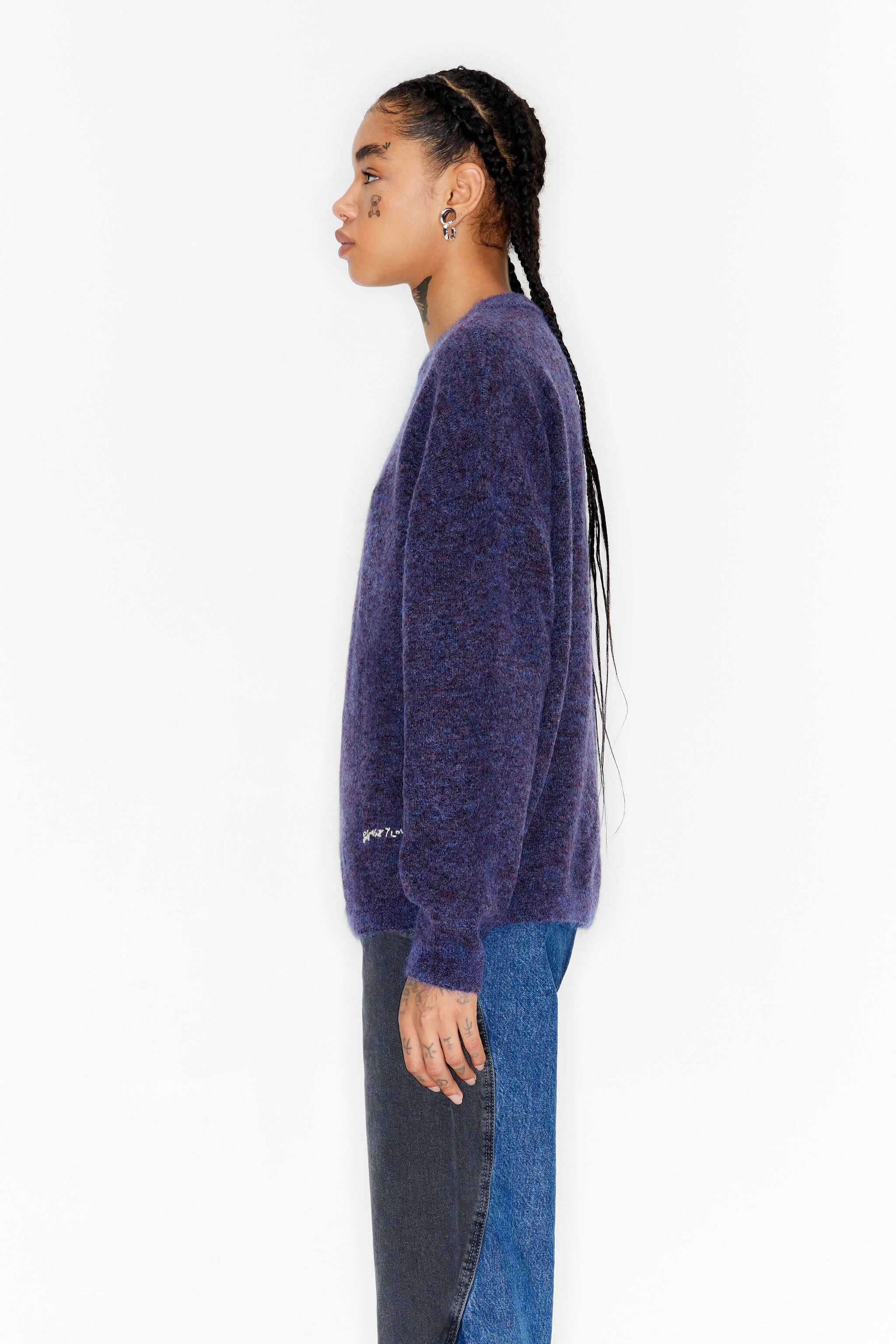 Purple mohair jumper