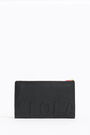 Back leather envelope make-up case Back leather envelope make-up case