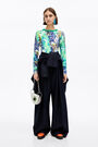 Navy blue palazzo trousers Navy blue palazzo trousers