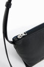 S trapezium black leather crossbody bag S trapezium black leather crossbody bag