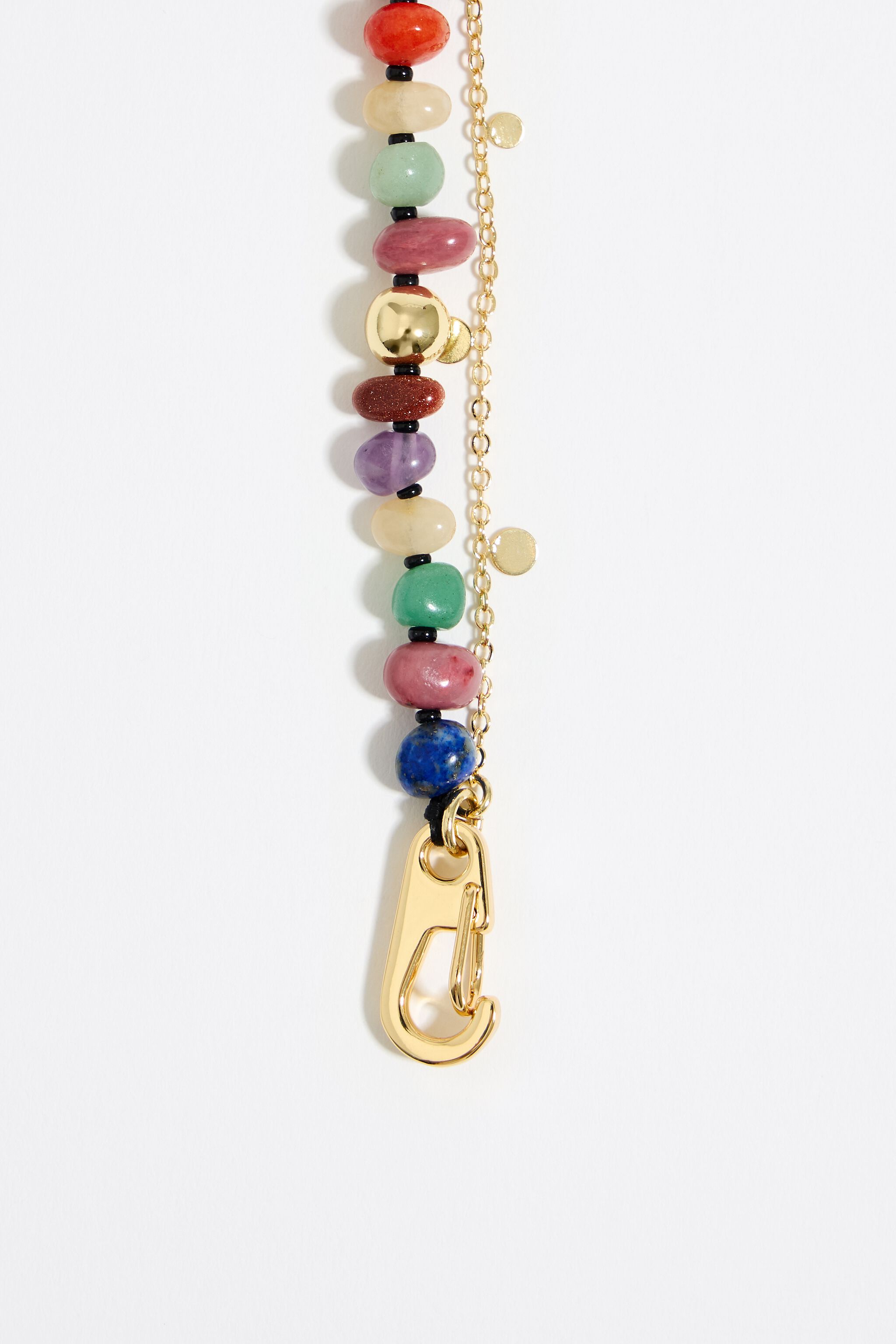 Gold and cheap stone necklace
