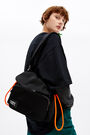 M black nylon flap bag M black nylon flap bag