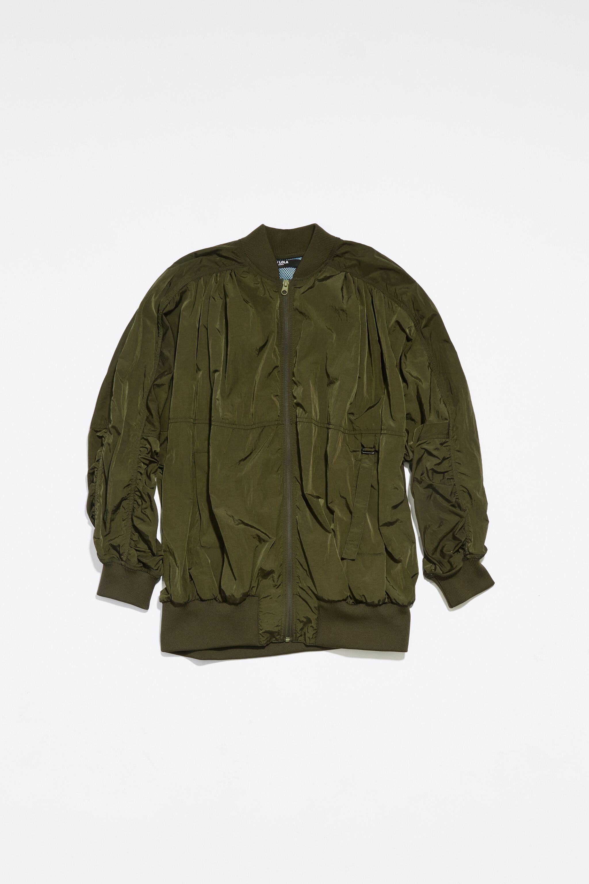 Girls khaki bomber top jacket