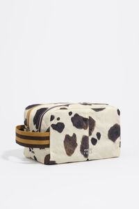 Large Pony nylon double make-up case