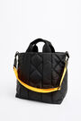 L black padded nylon shopper bag L black padded nylon shopper bag