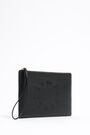 Back leather envelope make-up case Back leather envelope make-up case