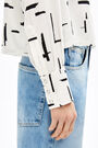 White Paper-Lines boxy shirt White Paper-Lines boxy shirt