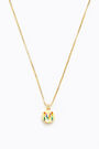 Letter M short golden necklace Letter M short golden necklace