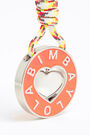 Coral revolving heart key ring Coral revolving heart key ring