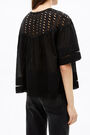 Black A-line blouse Black A-line blouse