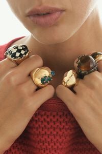 Amber beetle ring