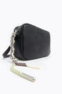 XS black leather crossbody bag XS black leather crossbody bag