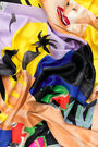 Surfer girl black scarf Surfer girl black scarf