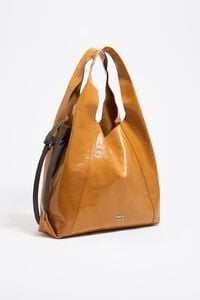 Large chestnut leather Paper bag Large chestnut leather Paper bag