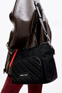 L black nylon rectangular crossbody bag L black nylon rectangular crossbody bag