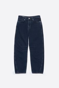 BARREL- Dark blue denim leg 5-pocket trousers