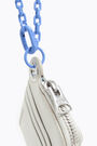 White leather chain coin purse White leather chain coin purse