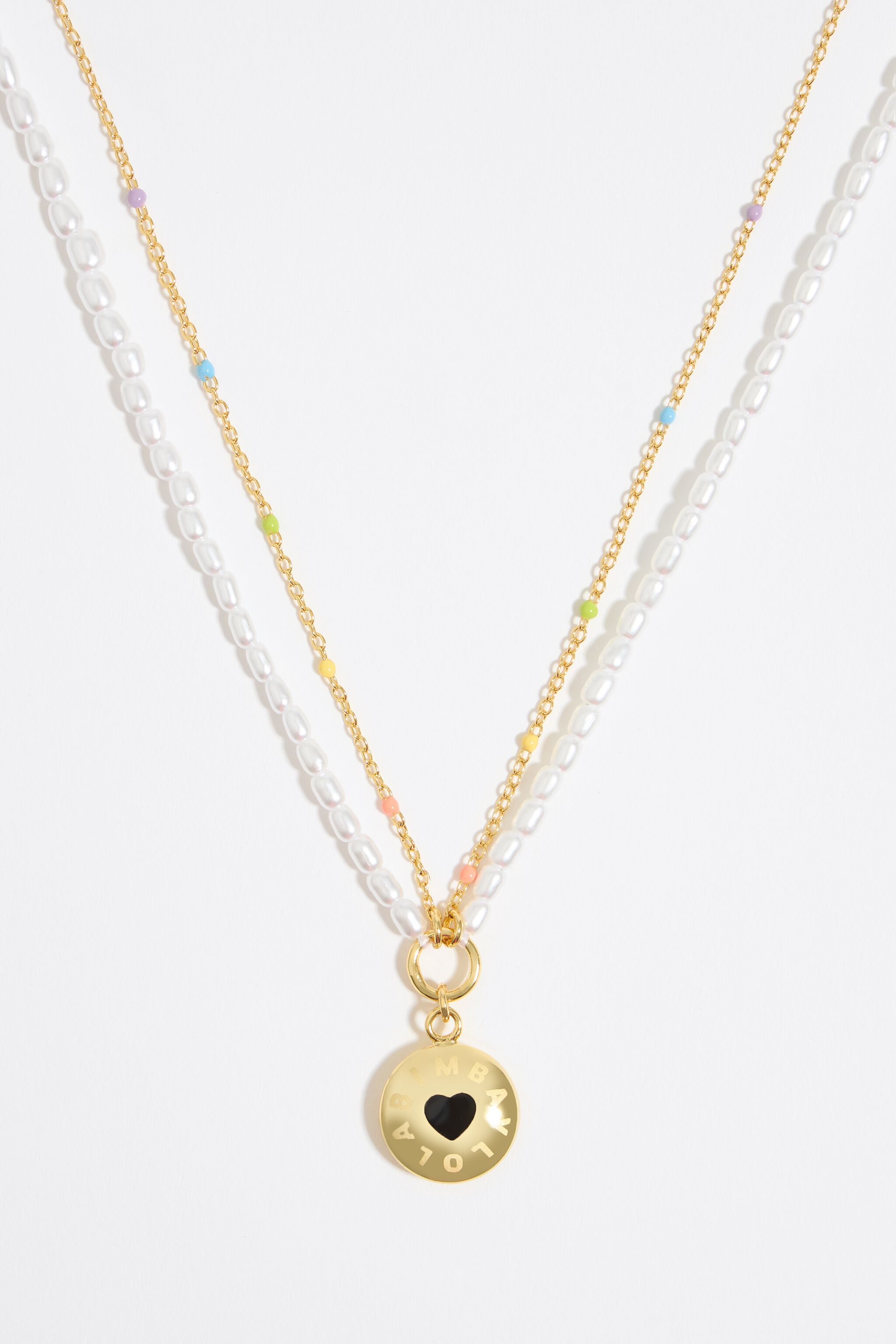 Black heart Candy logo necklace