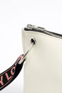 M white leather trapezium crossbody bag M white leather trapezium crossbody bag