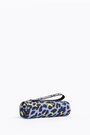 Blue leopard cylindrical case Blue leopard cylindrical case