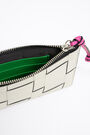 M ivory plaited leather flat coin purse M ivory plaited leather flat coin purse