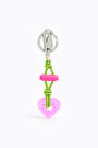 Neon pink key ring Neon pink key ring