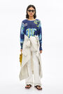 Blue Cities linen jumper Blue Cities linen jumper