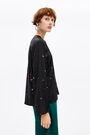 Straight black Cosmic-Stars blouse Straight black Cosmic-Stars blouse