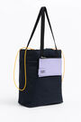 L navy pocket vertical shopper bag L navy pocket vertical shopper bag