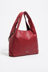 Large red leather Paper bag Large red leather Paper bag