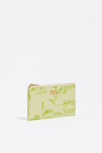 Pastel green Bimba logos coin purse