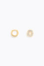 Mini hoop earrings with the letter O Mini hoop earrings with the letter O