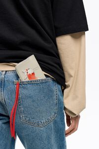 Stone leather Fr&iacute;o Peludo card holder/coin purse