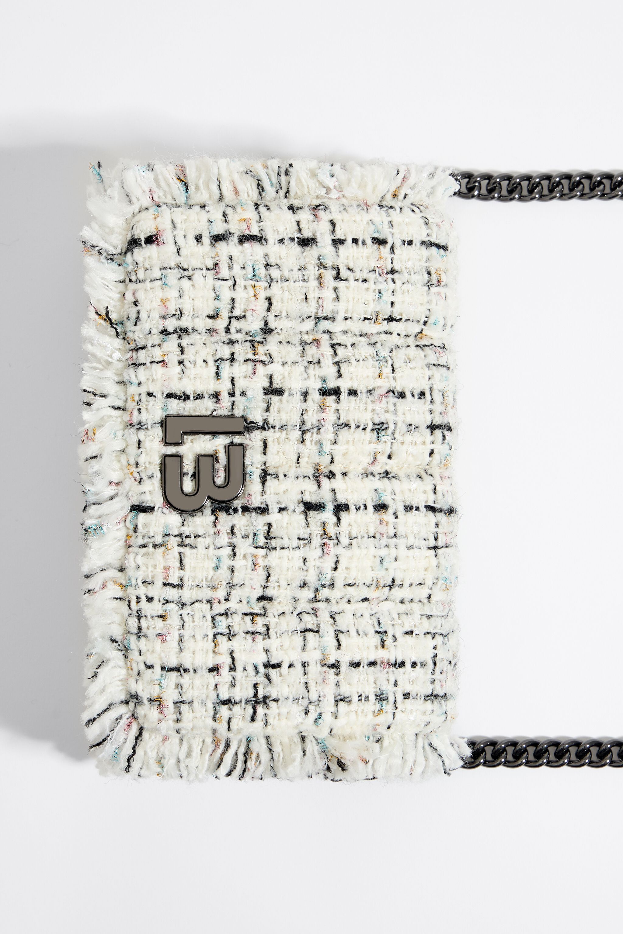 White sales tweed bag