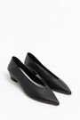 Black leather court shoe Black leather court shoe