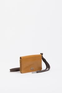 Caramel leather coin purse