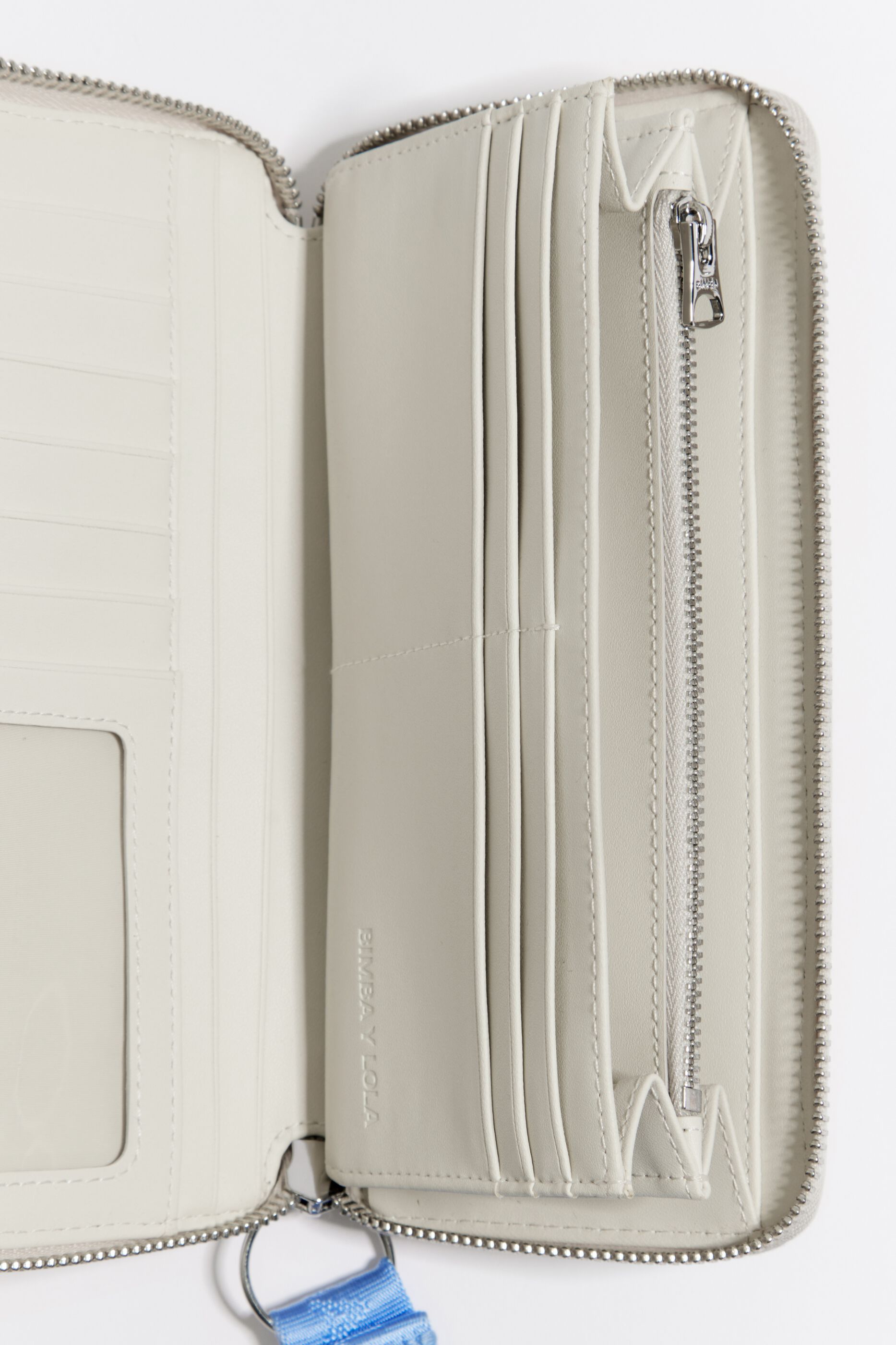 White leather clearance wristlet