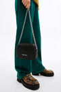 XS black plaited crossbody bag XS black plaited crossbody bag