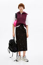 Black Cosmic-Stars midi skirt Black Cosmic-Stars midi skirt
