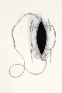 Mini silver leather Lolita bag