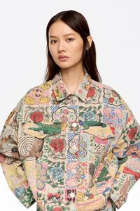 Patchwork Flowers denim jacket