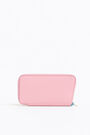 Pink leather asymmetrical book wallet Pink leather asymmetrical book wallet