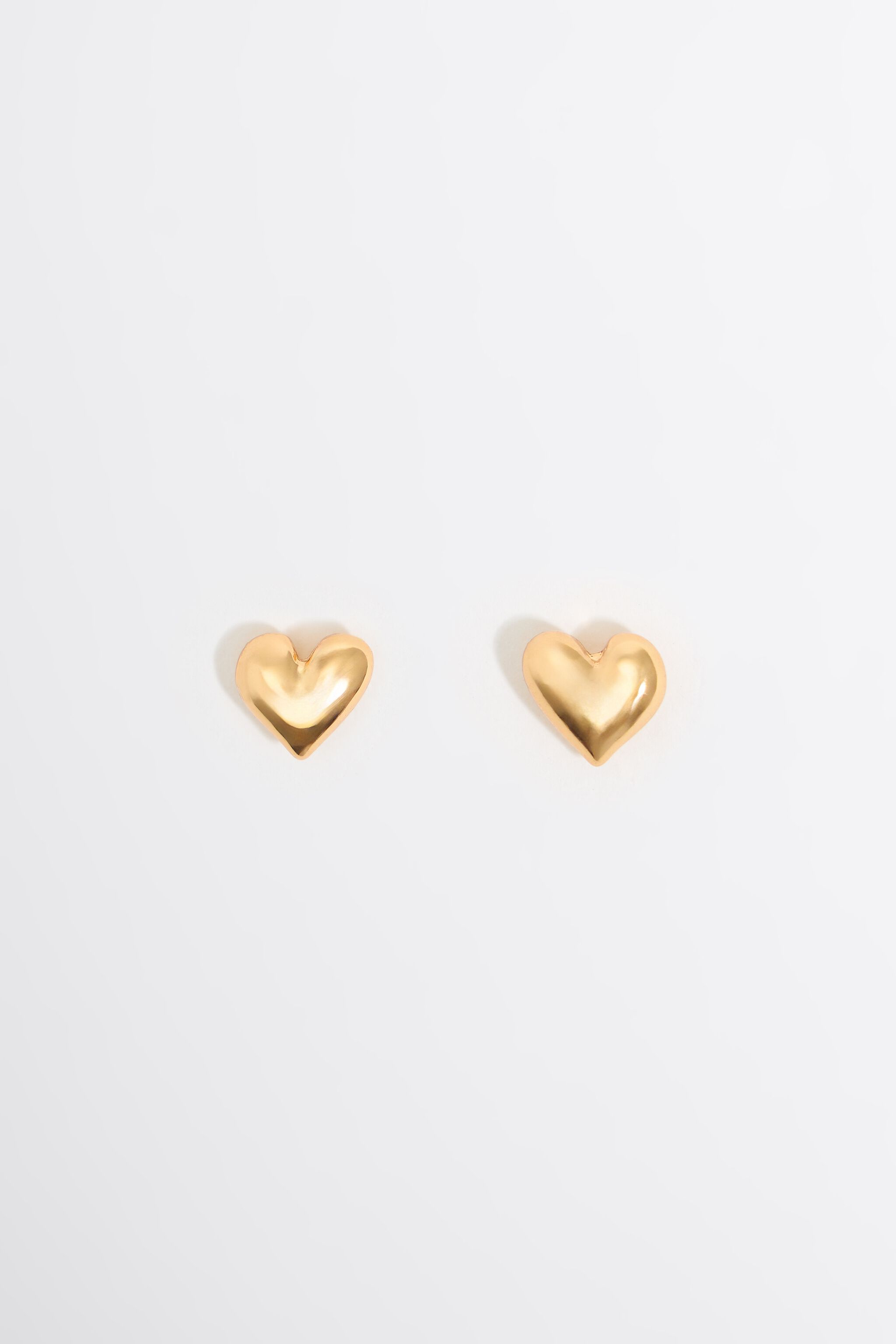 Golden heart earrings