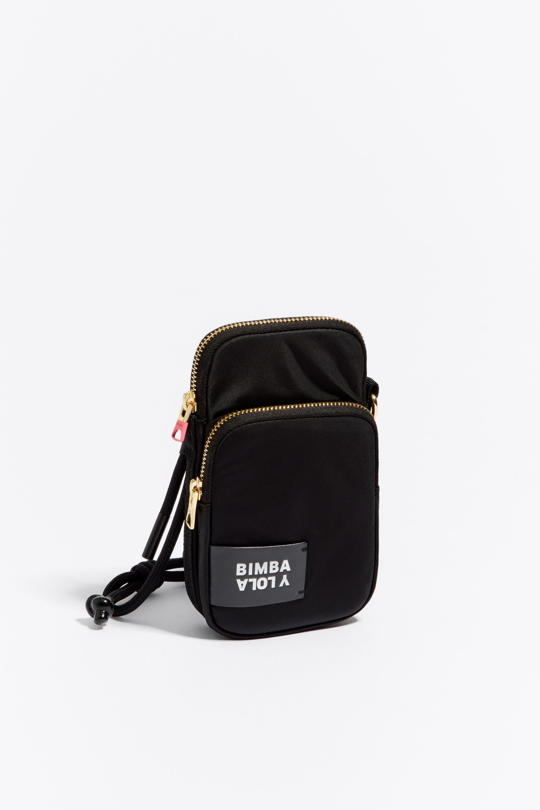 Black nylon mini bag