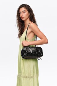 Black leather Lolita bag