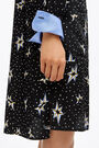 Black Pop-Stars midi shirt dress Black Pop-Stars midi shirt dress