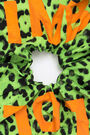Green Animal print hair tie Green Animal print hair tie