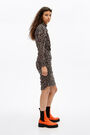 Fitted mini dress with Animal print Fitted mini dress with Animal print