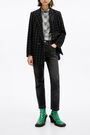 Chequered boxy blouse Chequered boxy blouse